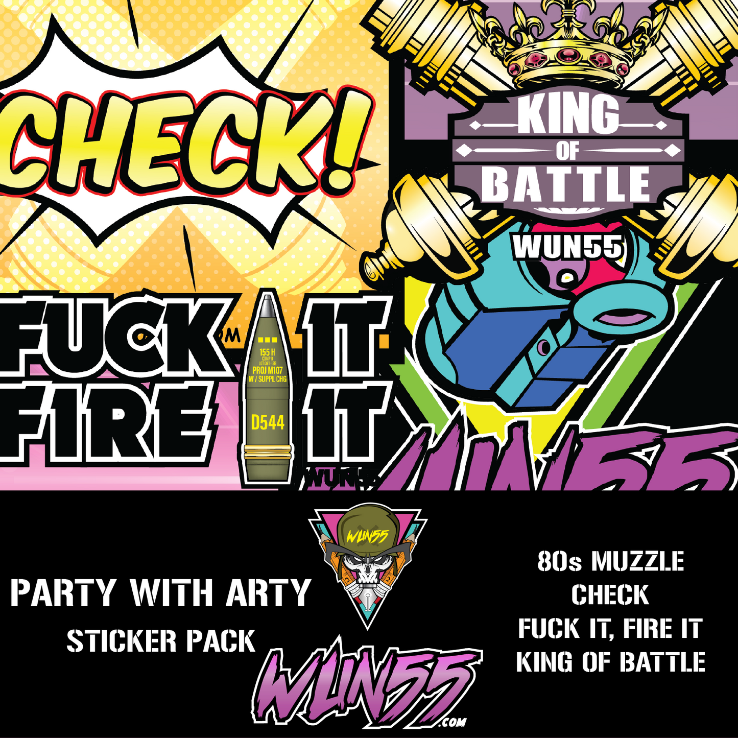Party with Arty Sticker Pack