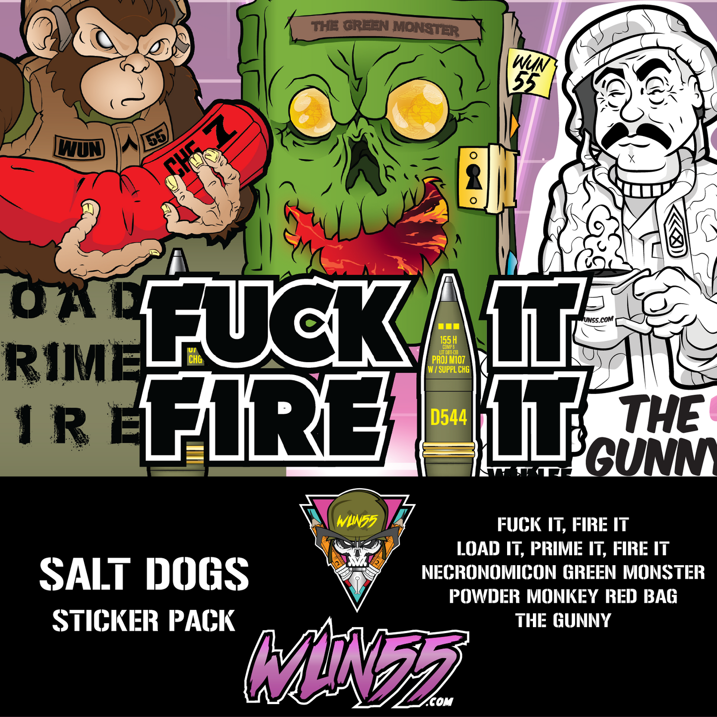 Salt Dogs Sticker Pack